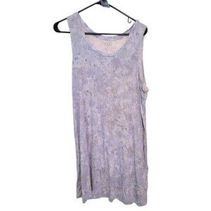 LOGO Lori Goldstein Blue Tunic Tank Size 1X Loungewear